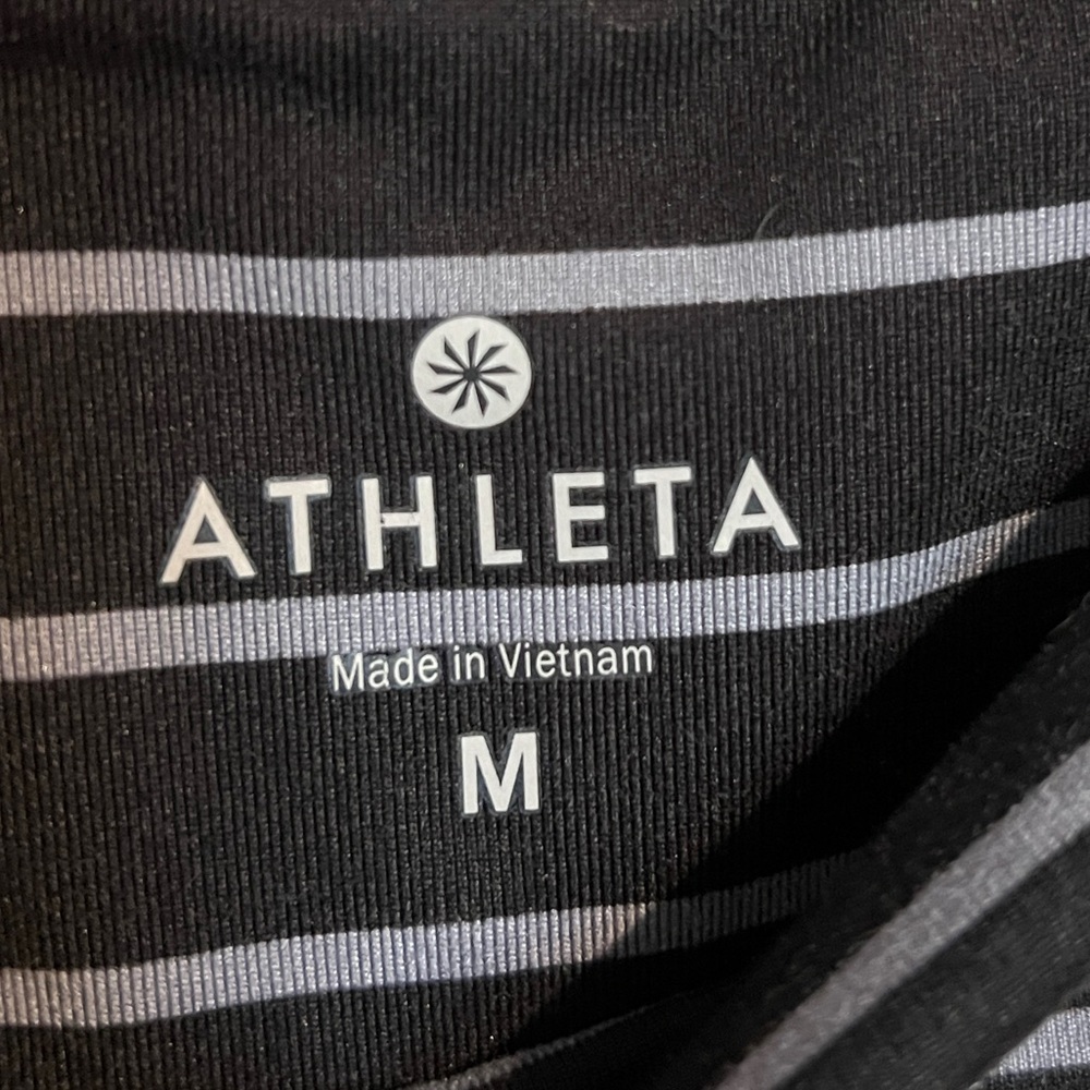 Athleta Striped Leggings Size Medium - Picture 4 of 6